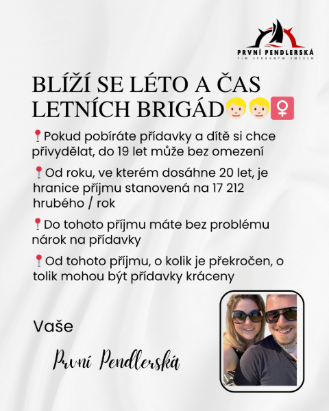 Blíží se léto a čas letních brigád👱🏻👱🏻‍♀️